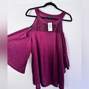 Torrid cold shoulder blouse